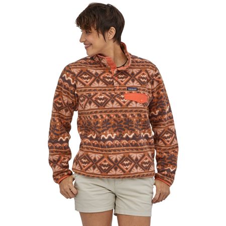 Polaire imprimée marron en recylé - synch snap