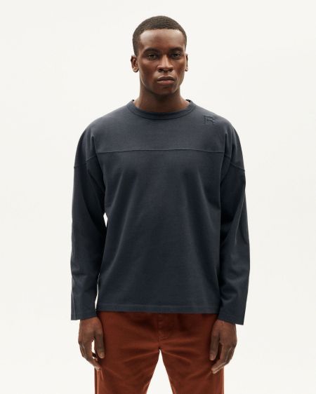 T-shirt imprimé en coton bio | gris "grafito brady t-shirt"