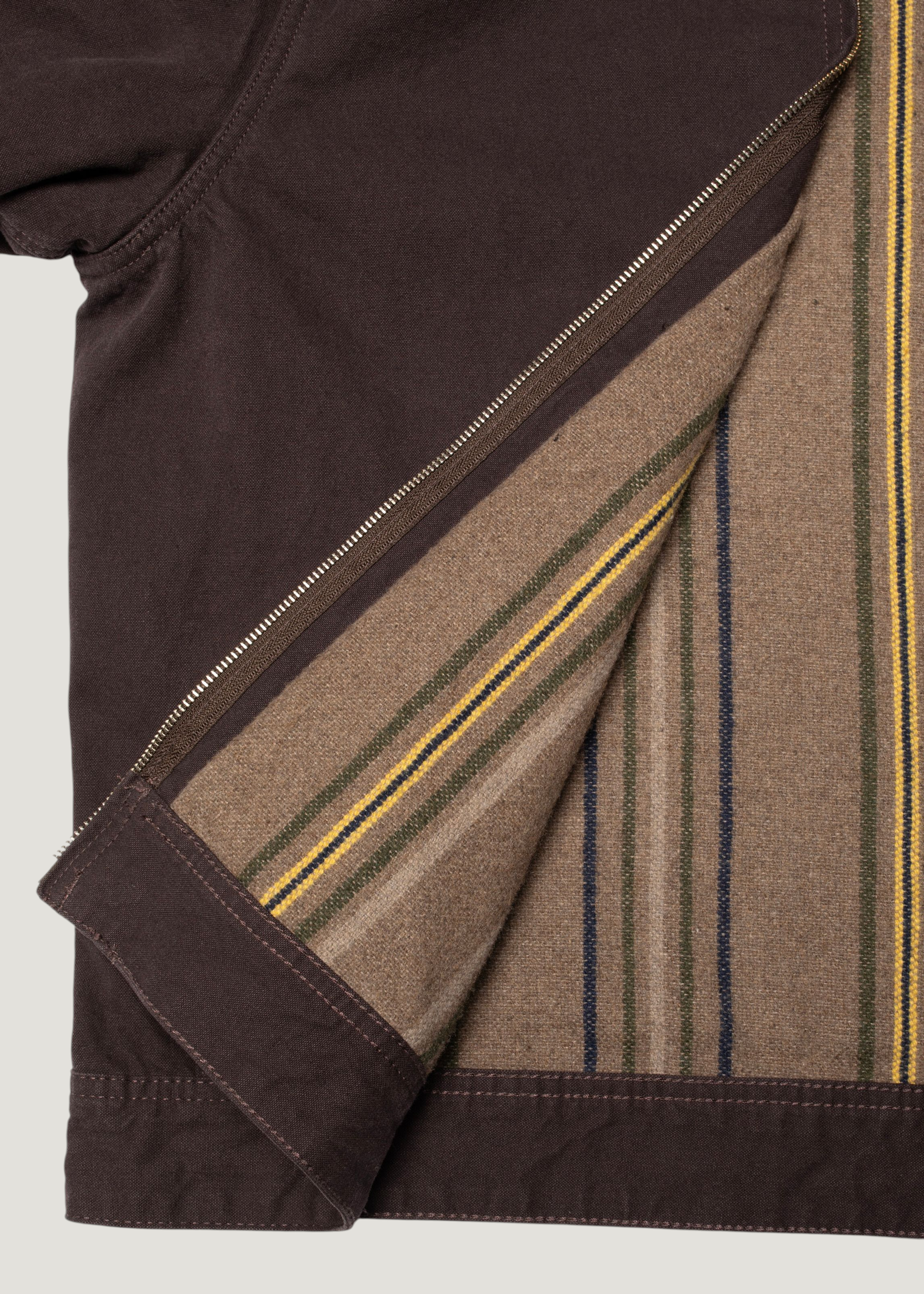 Zip-Jacke aus Bio-Baumwolle | braun "Blake zip jacket duck canvas - dark-brown", Nudie Jeans, Foto 8