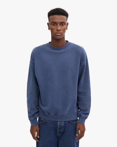 Sweat oversize en coton bio | bleu neptune "neptune blue", Colorful Standard, photo 3