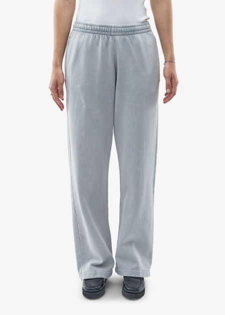 Jogging ample en coton bio | gris clair "organic straight leg sweatpants - faded grey"