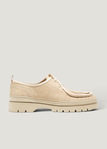 Derbies made in france en cuir velours certifié | beige "major vp oak 2", Kleman