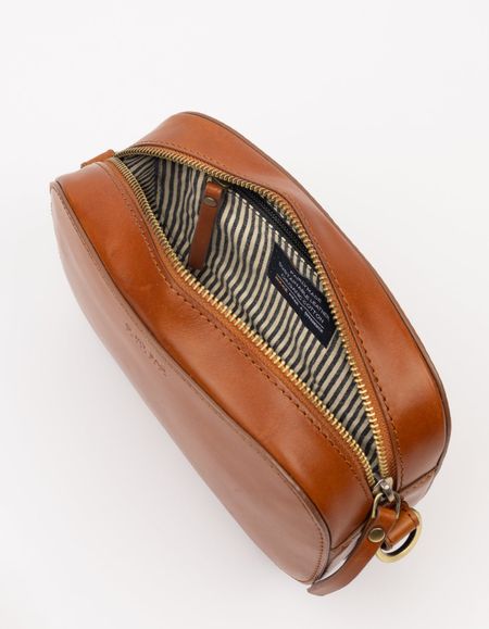 Sac en cuir certifié | marron "maya - cognac classic leather", O My Bag, photo 3
