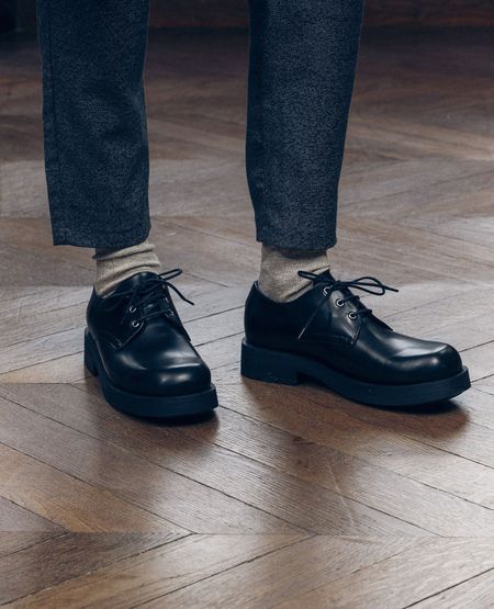 Schuh made in France aus zertifiziertem Leder | Schwarz "chemin b2 noir", Kleman, Foto 1