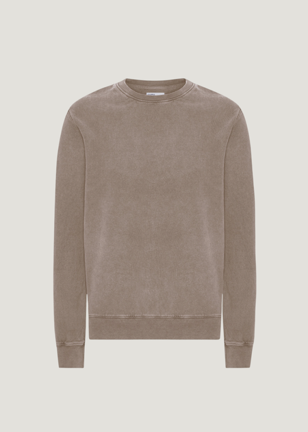 Sweat en coton bio | marron  "faded khaki" - Colorful Standard