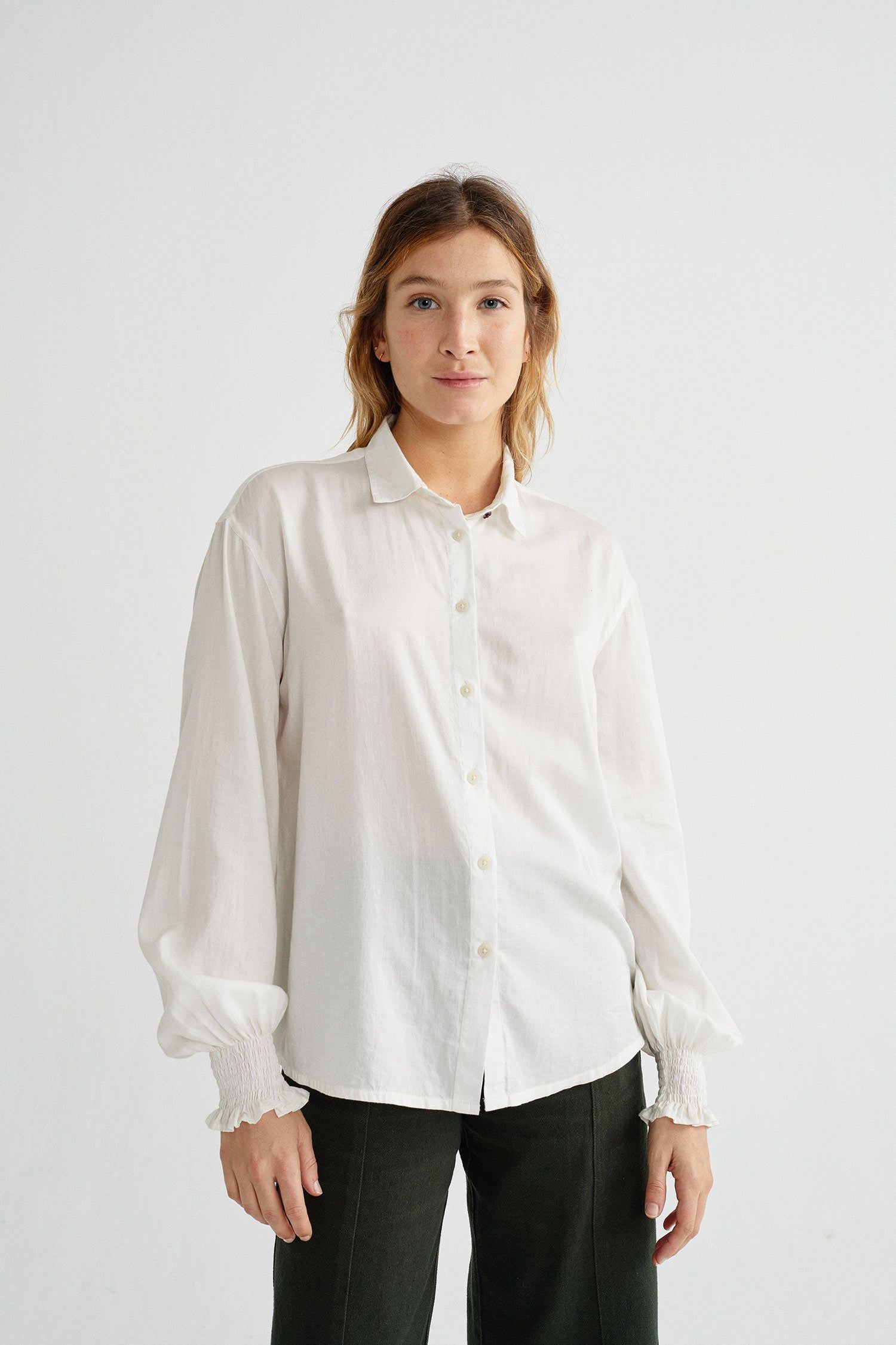 Chemise blanche en coton bio - ceres, Thinking Mu, photo 1
