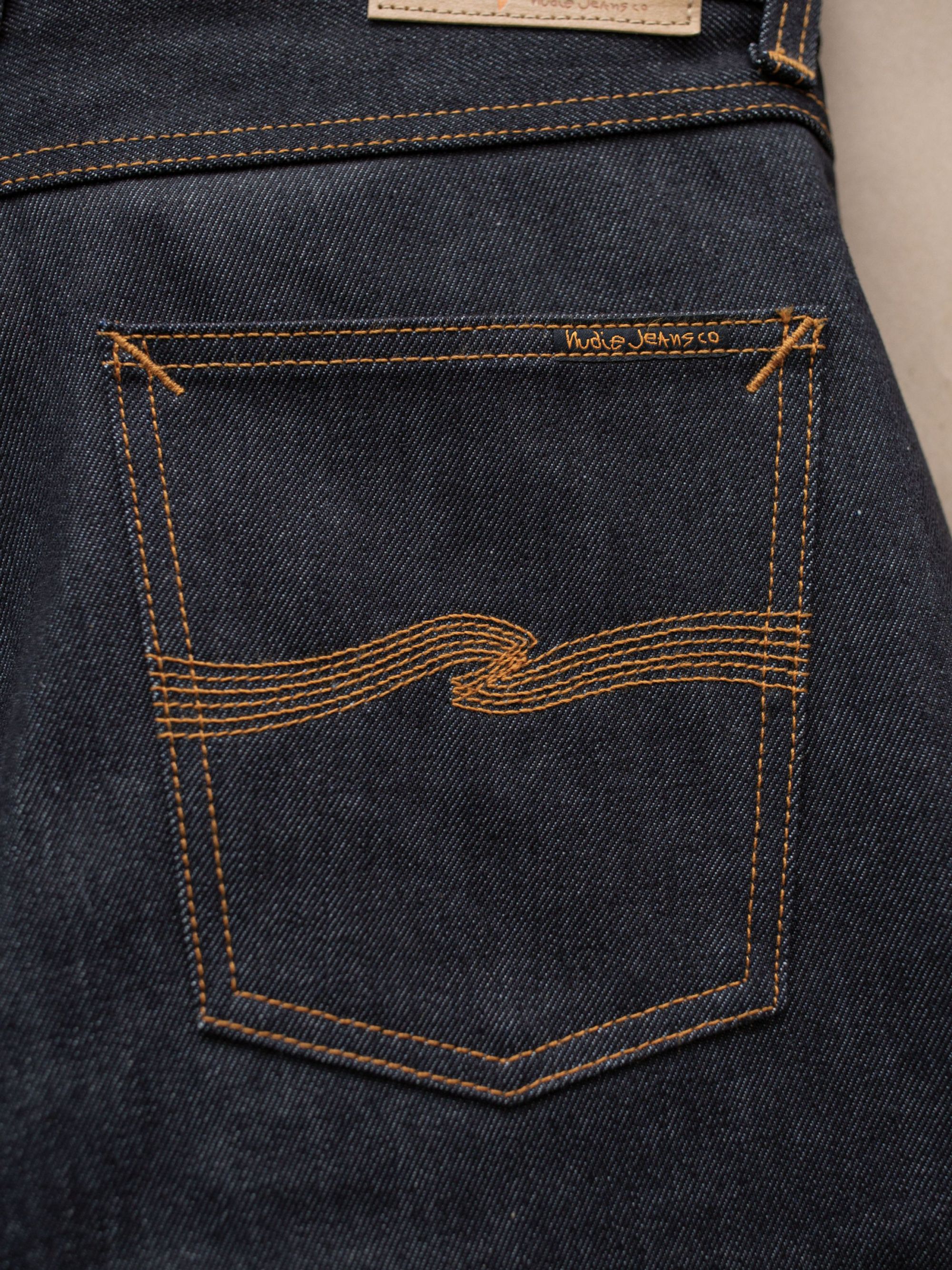 Jean droit large en coton bio | bleu brut "rad rufus dry heavy", Nudie Jeans, photo 5
