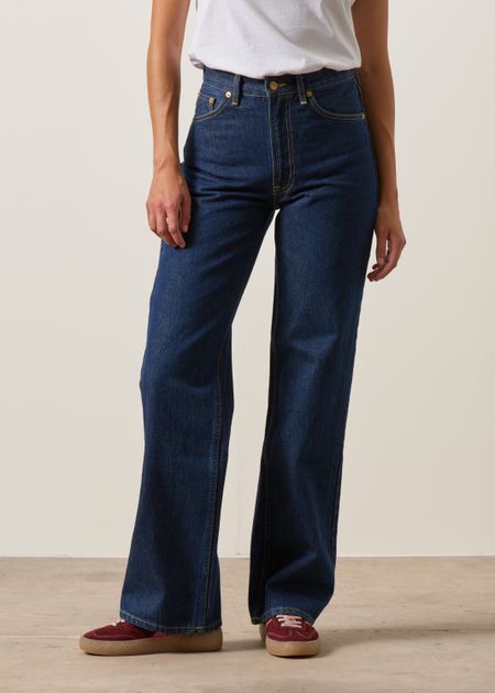 Jean droit large en coton bio | bleu brut "clean eileen classic blue" - Nudie Jeans