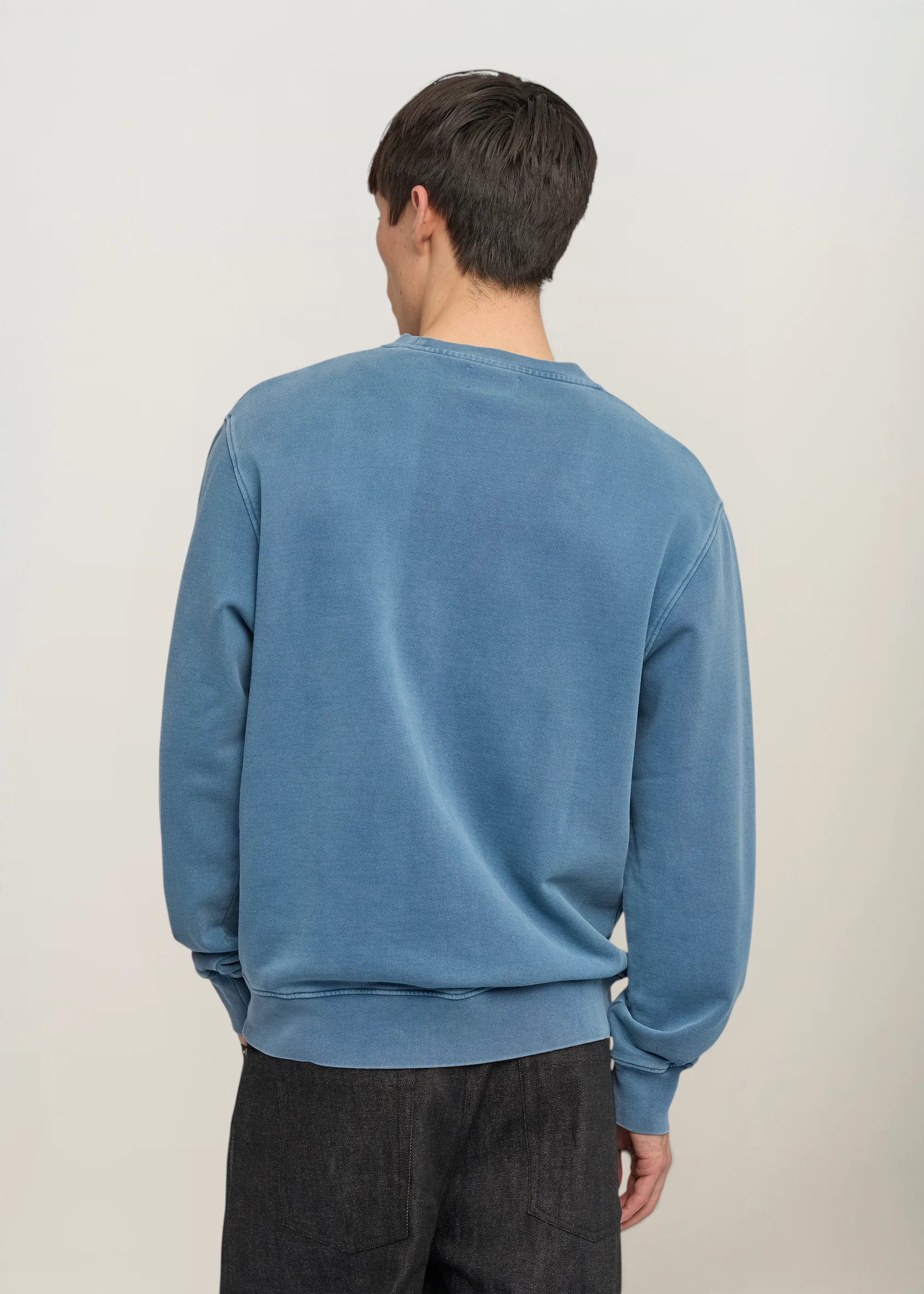 Sweat en coton bio | bleu "faded indigo", Colorful Standard, photo 4