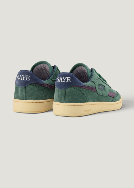 Sneaker aus zertifiziertem Veloursleder | Grün "M89 icon - teal & plum", SAYE, Foto 3