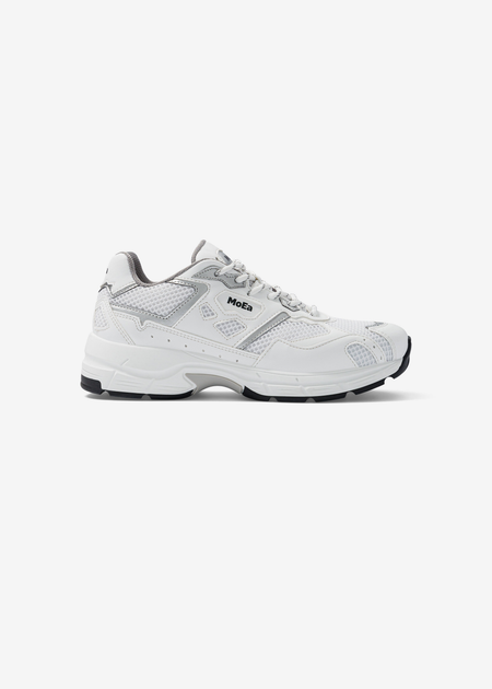 Baskets vegan  | blanc et gris "gen8 - corn white & silver "