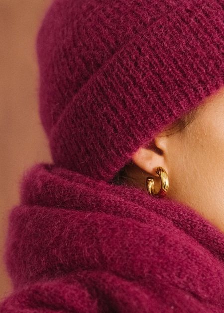 Bonnet en mohair certifié | framboise "nina", Bonjour Demain, photo 5