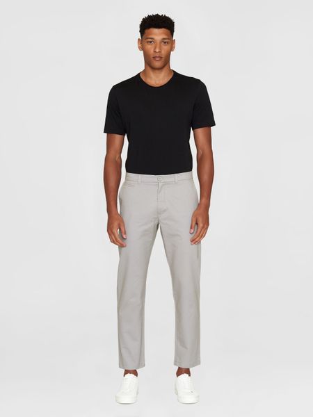 Chino en sergé de coton bio | gris "chuck regular chino twill alloy", Knowledge Cotton Apparel, photo 3