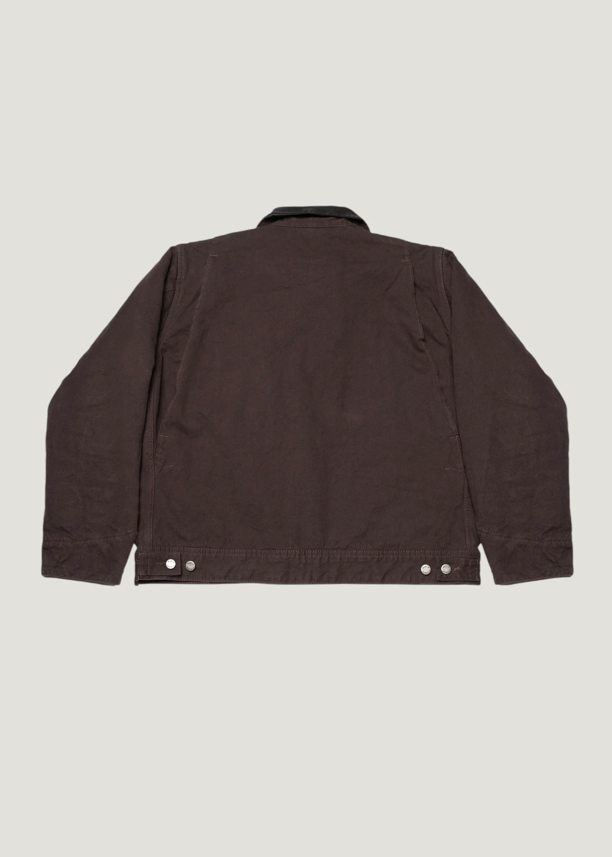 Veste zippée en coton bio | marron "Blake zip jacket duck canvas - dark-brown", Nudie Jeans, photo 3