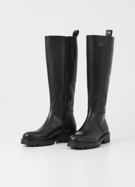 Bottes hautes en cuir certifié | noir "kenova black" - Vagabond