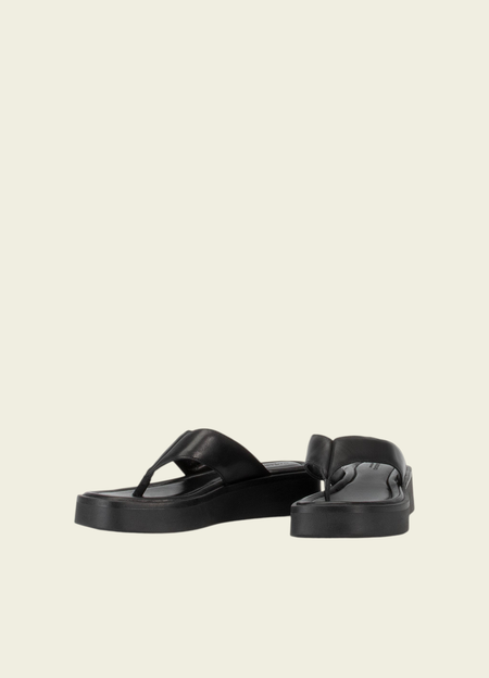 Sandales plateforme en cuir certifié | noir "danya - black" - Vagabond