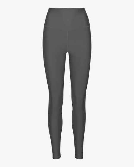 Legging en recyclé | lava grey "active high-rise legging" - Colorful Standard