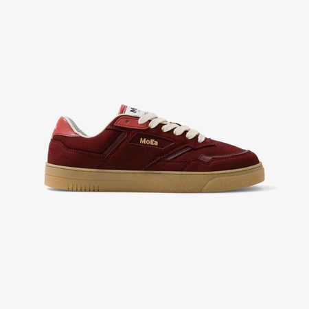 Baskets vegan | bordeaux "gen9 - grapes full burgundy suede" - Moea
