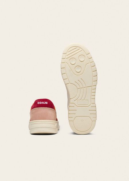 Low-Top-Sneaker aus LWG-zertifiziertem Leder | Mehrfarbig "nora - nude orange blanc", Odaje ex M.Moustache, Foto 5