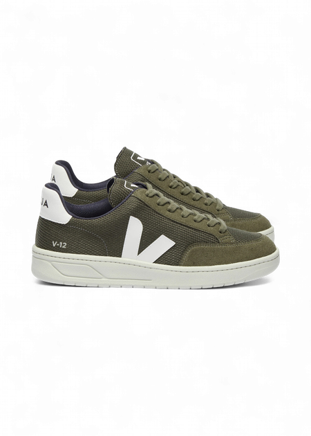 Baskets | vert "v-12 b-mesh olive white"