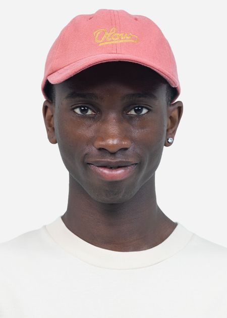 Casquette en coton bio | rose "six panel signature rose" - Olow