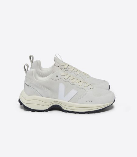 Baskets en suède | blanc "venturi suede natural white"