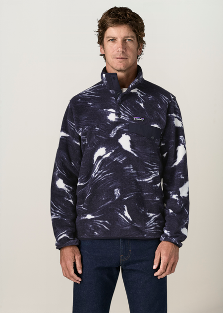 Polaire en matières recyclées | multicolore "M's lw synch snap-t p/o - pbsu" - Patagonia