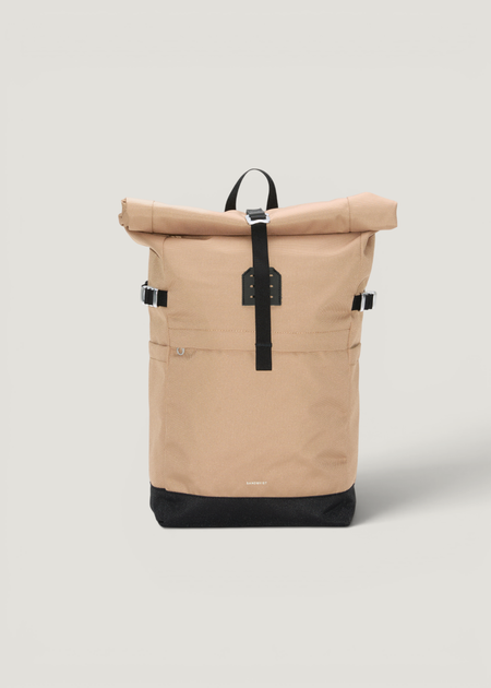 Sac à dos 23l en matière recyclée | beige "Icon rolltop backpack 14" - beige" - Sandqvist
