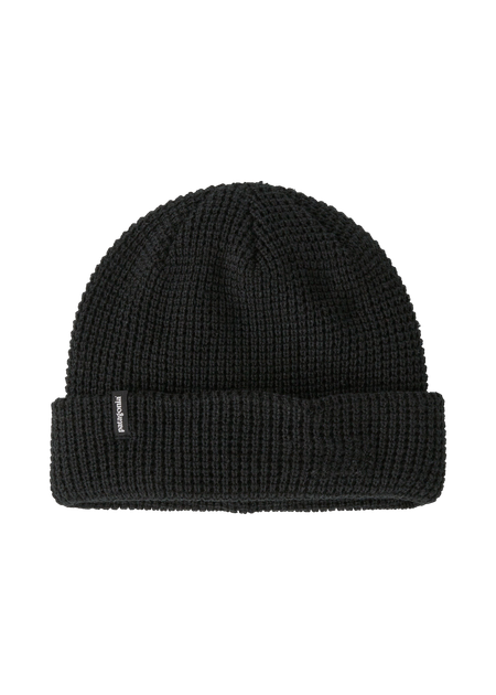 Bonnet à rabat en matière recylée | noir "snowdrifter beanie black"