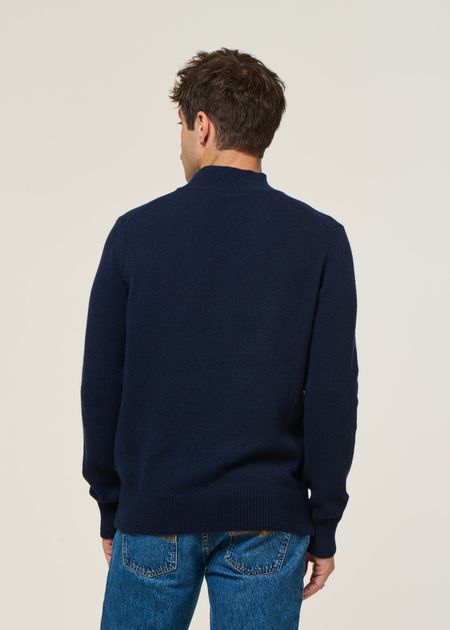 Pullover aus recyceltem Kaschmir | Blau "clemente - blu mora", Rifò, Foto 3