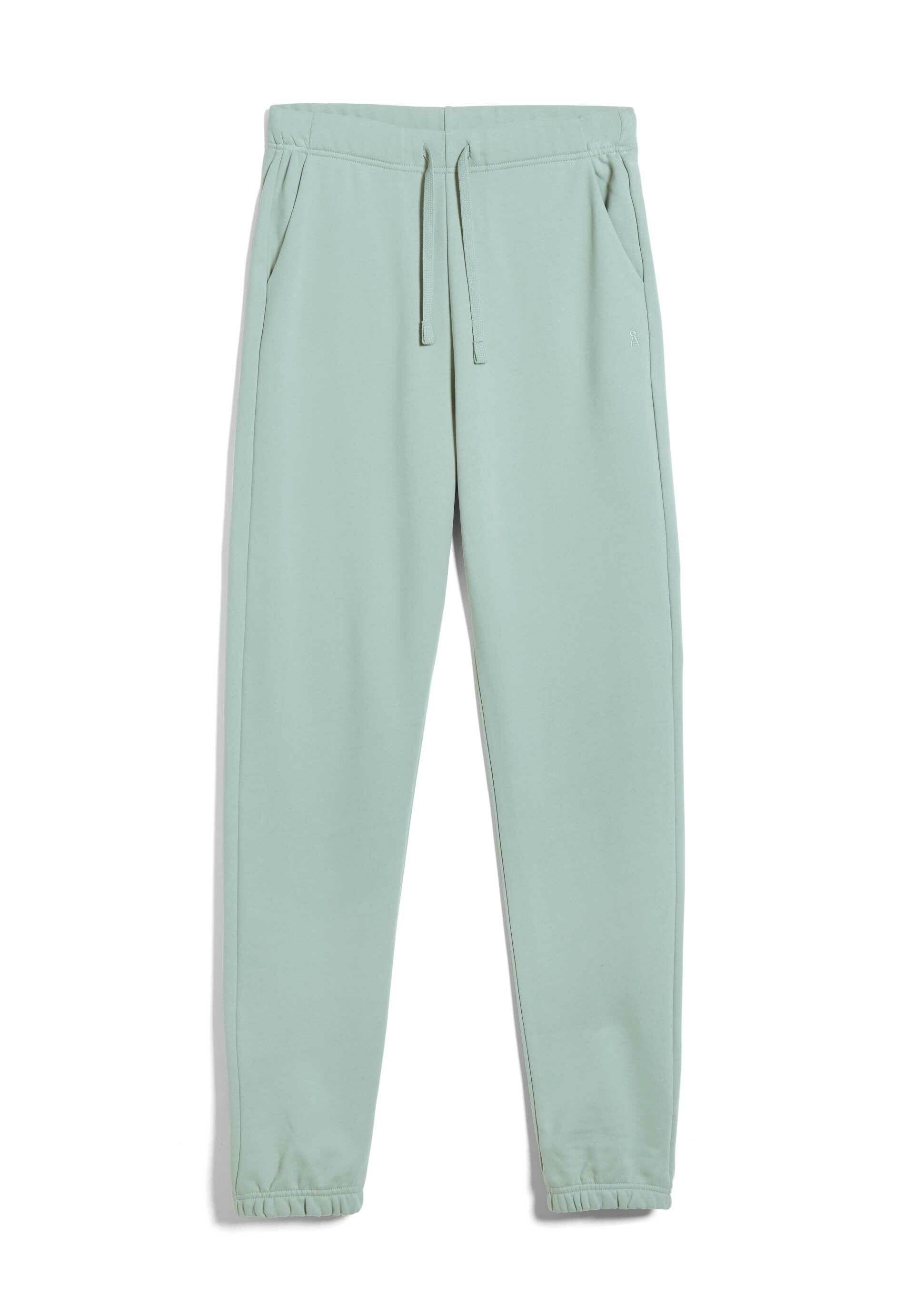 Pantalon de jogging vert d'eau en coton bio - ivaa sage green, Armedangels, photo 5