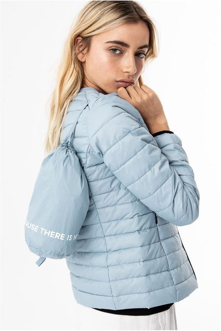 Daunenjacke in Hellblau aus recyceltem Nylon - usuahia, Ecoalf, Foto 3