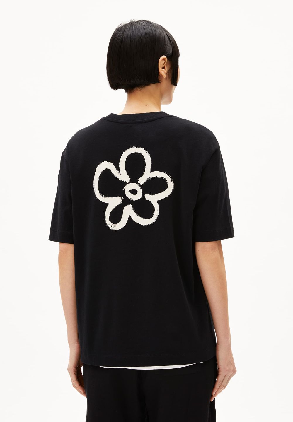 T-shirt en coton biologique | noir 