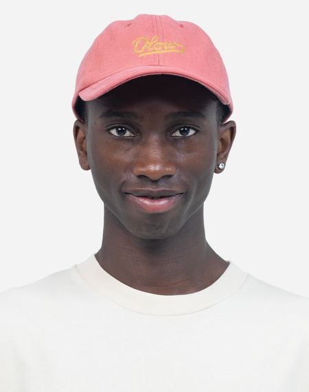 Casquette en coton bio | rose "six panel signature rose"