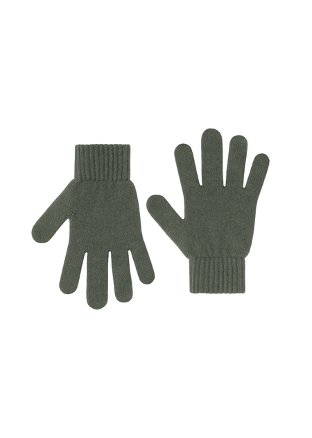 Gants en laine mérinos recyclée | kaki "merino wool gloves - dusty olive"