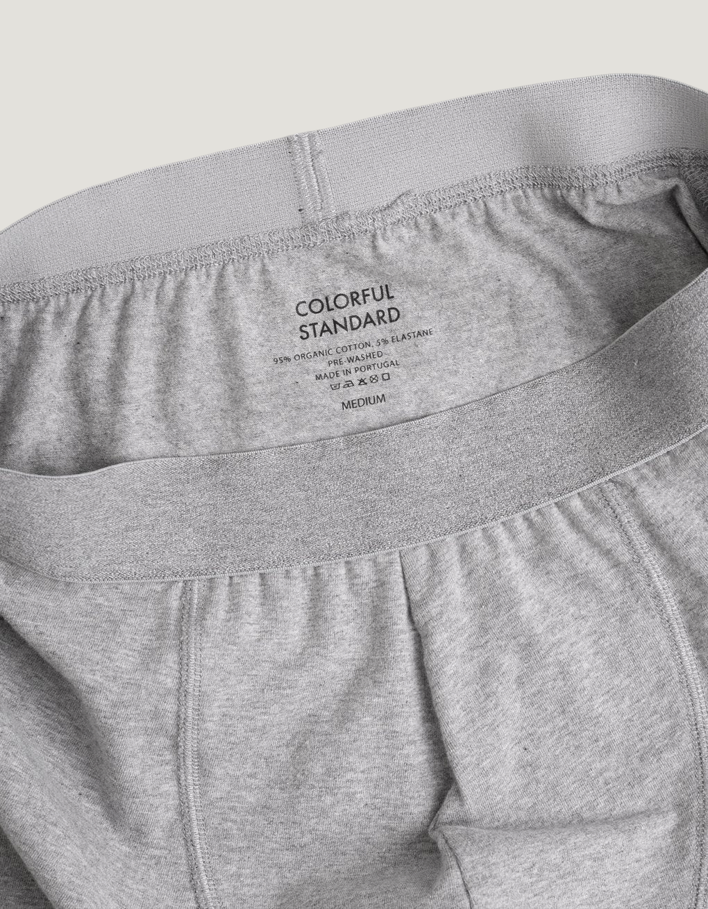 Boxer uni en coton bio | gris "heather grey", Colorful Standard, photo 5