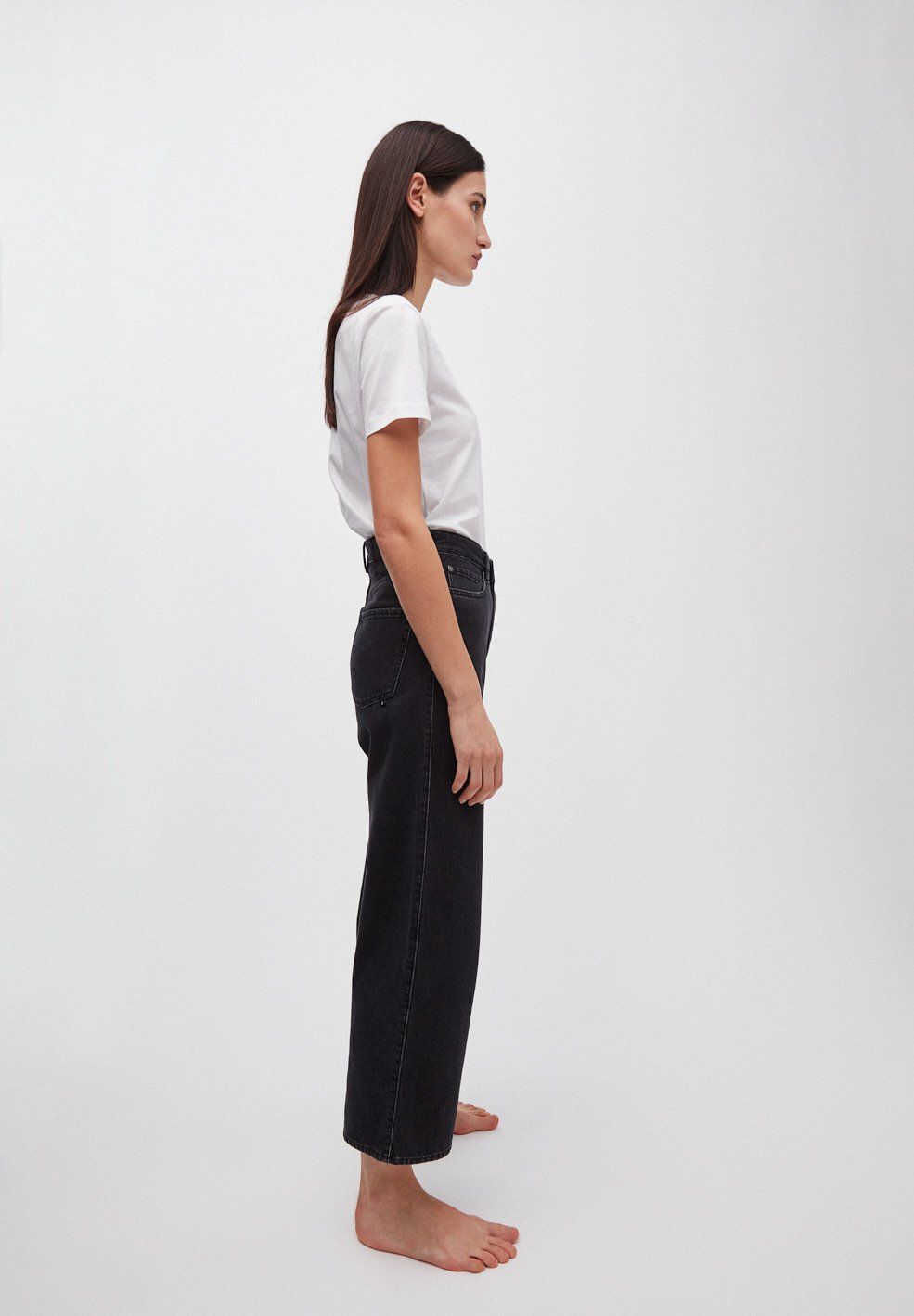 Jean ample noir en coton bio - nessaa cropped, Armedangels, photo 5