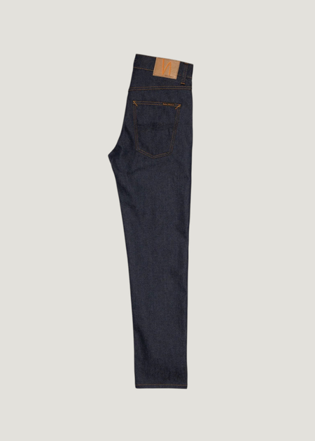 Jean slim en coton bio | brut "solid ollie dry abyss", Nudie Jeans, photo 5