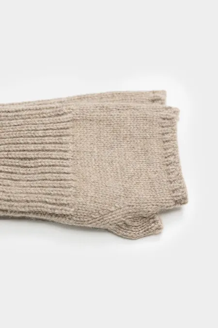 Mitaines en cachemire recyclé | beige "manicotti tamara beige sabbia", Rifò, photo 2