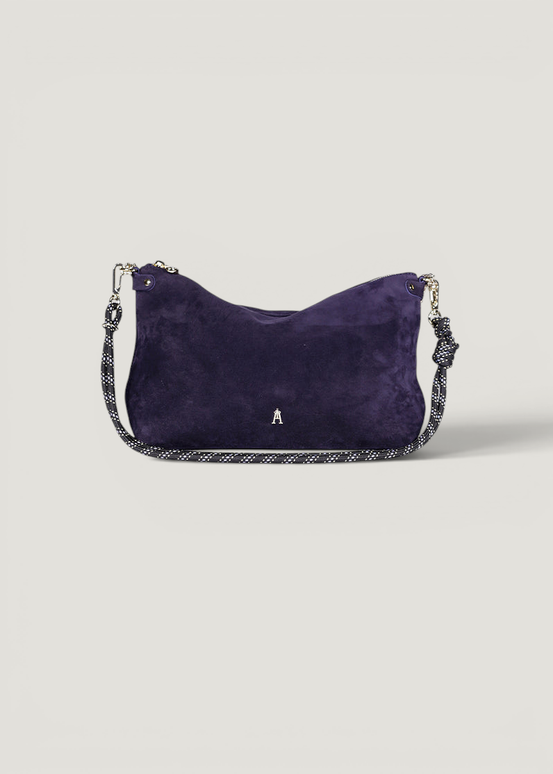 Sac à main en suède | bleu "mallow - suede marine", Craie Studio, photo 3