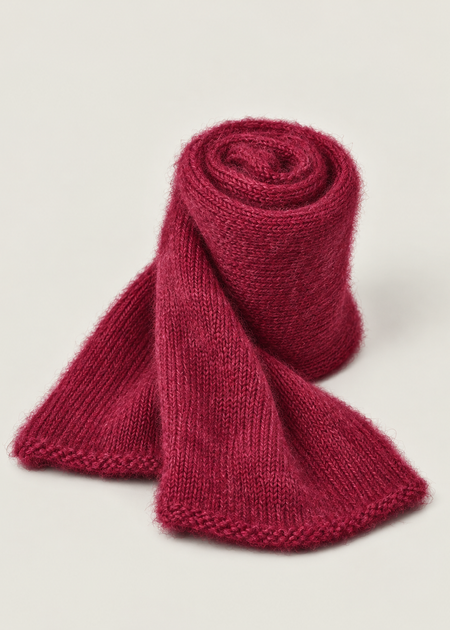 Echarpe en mohair certifiée | aubergine "Éléanore", WeDressFair