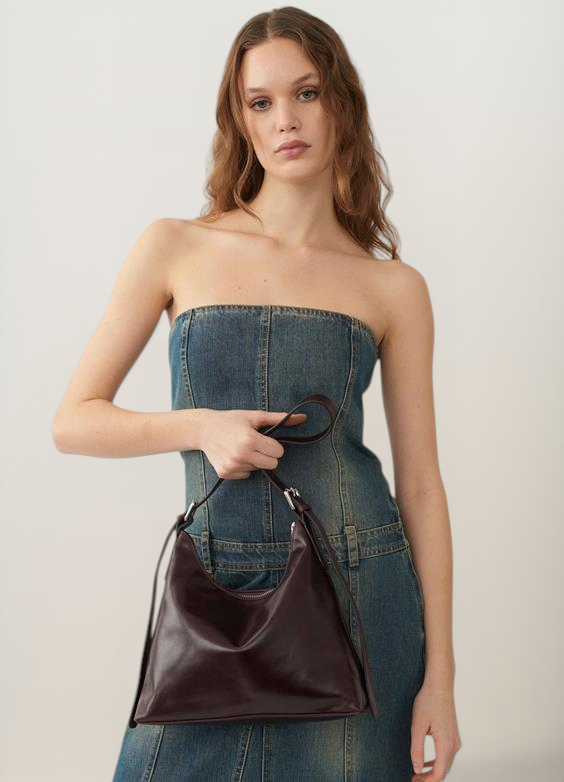 Sac à main en cuir certifié | marron "bari", Vagabond, photo 1