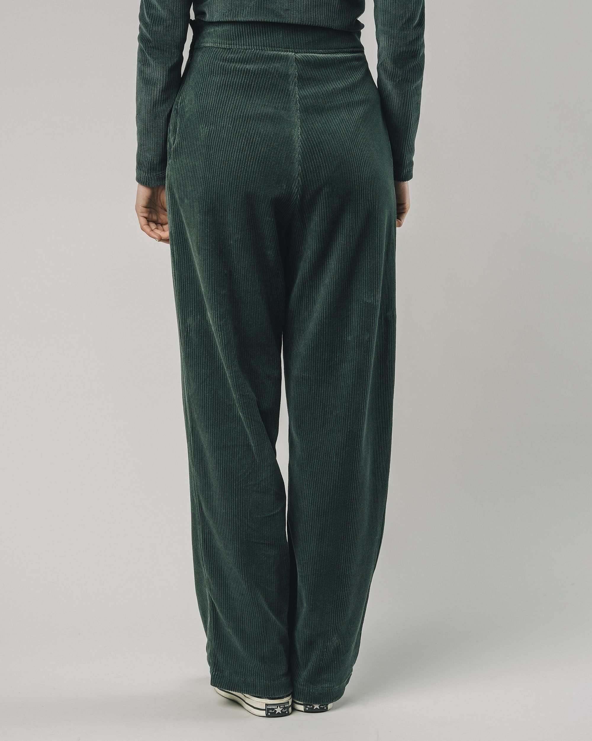 Pantalon ample vert forêt en velours de coton bio - forest green, Brava Fabrics, photo 2