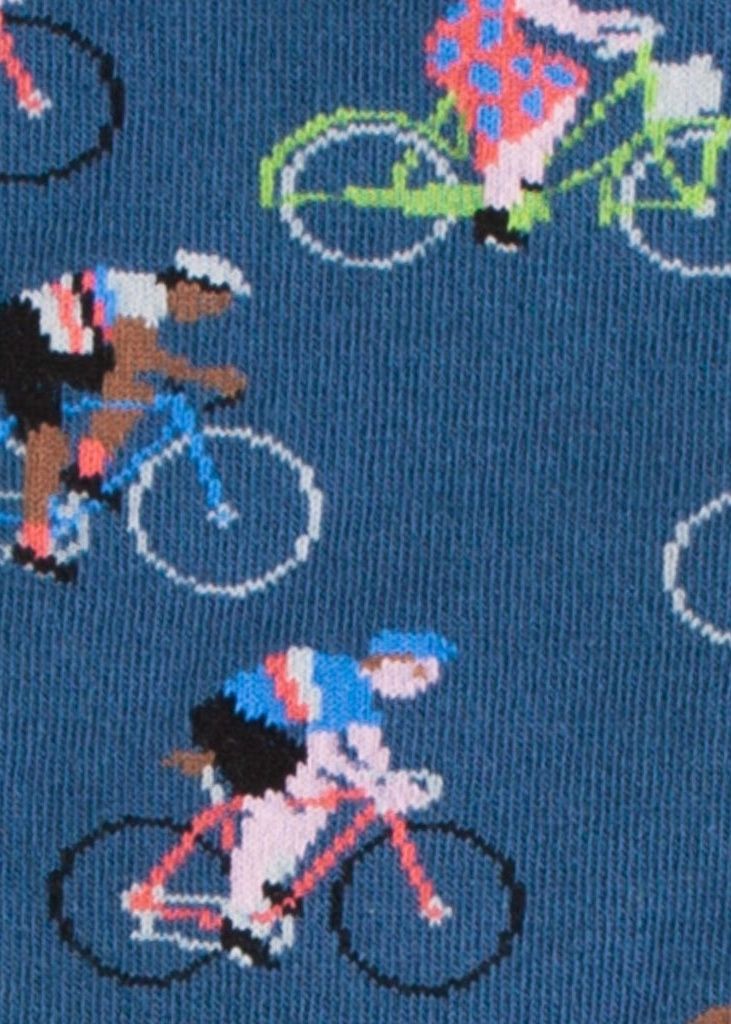 Chaussettes en coton bio | bleu "blue bike - blue", Dilly socks, photo 2