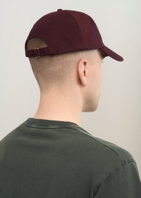 Casquette en coton bio | bordeaux "organic cotton cap oxblood red" - Colorful Standard