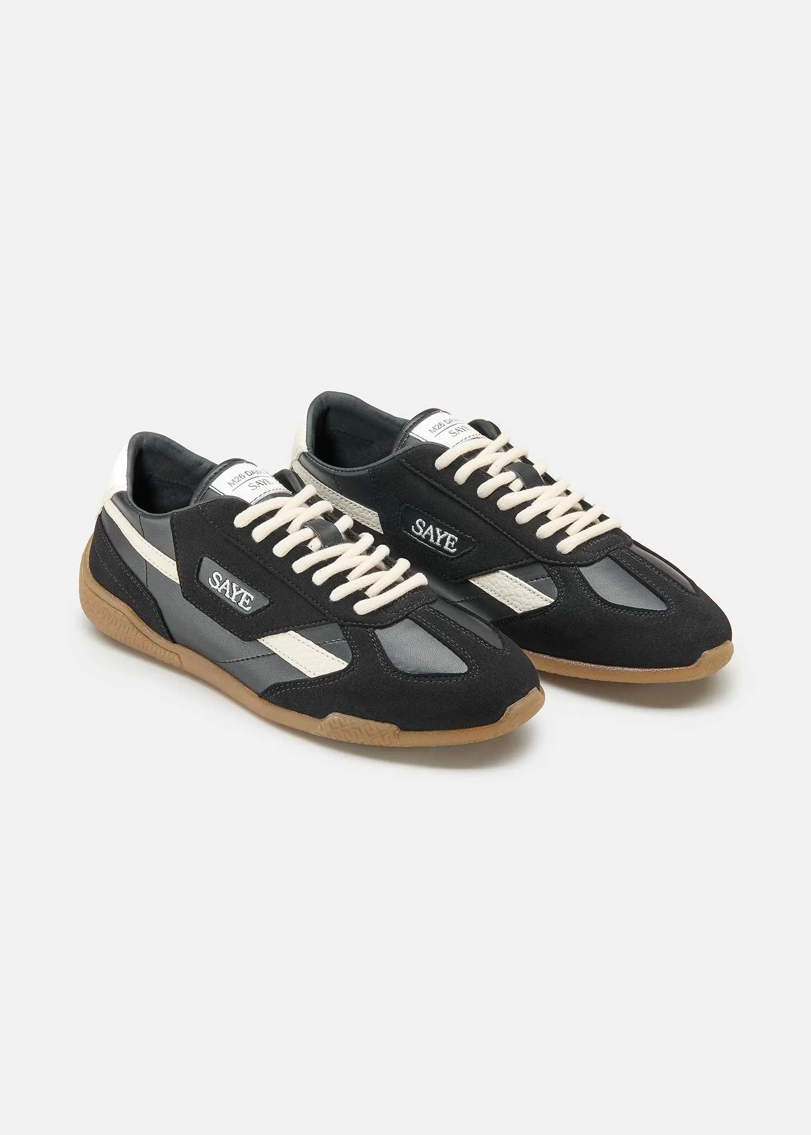 Baskets vegan | noir "m26 dawn - lignify black & white", SAYE, photo 1