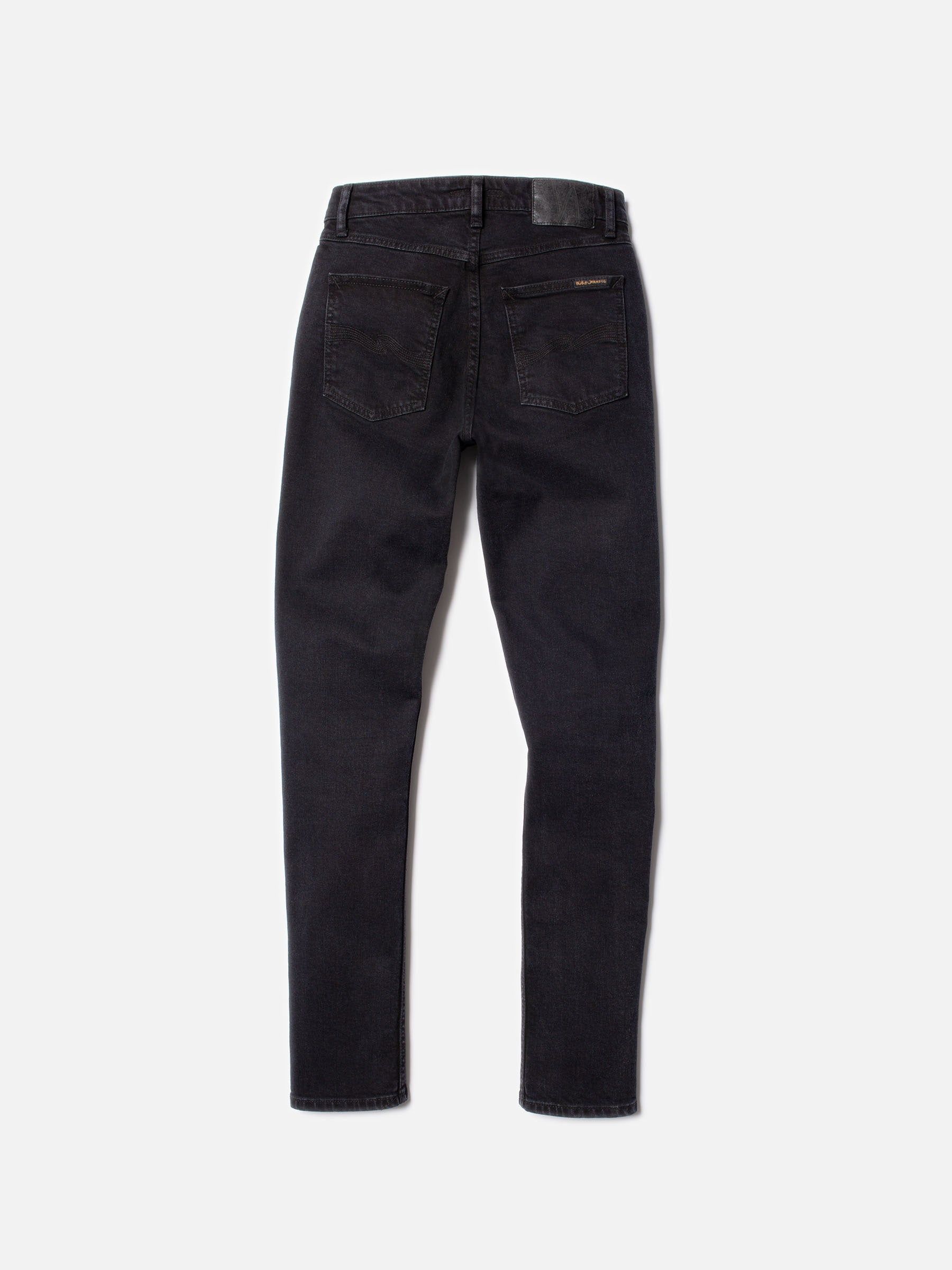 Jean slim en coton bio | noir "mellow mae so black", Nudie Jeans, photo 8