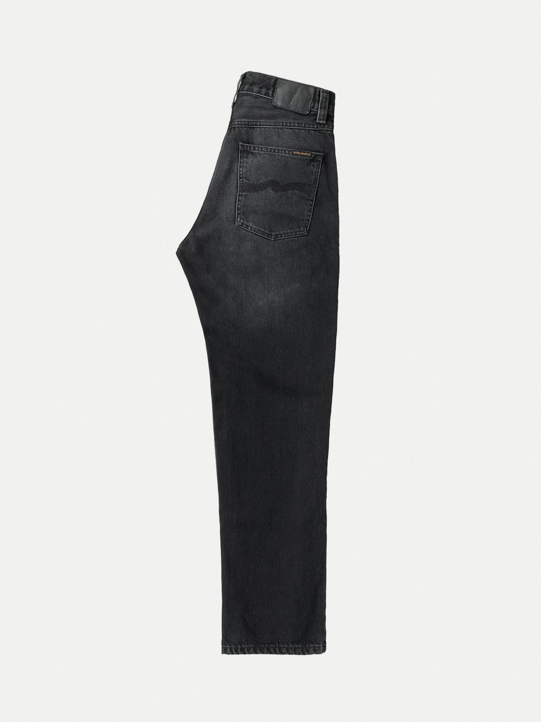 Verwaschene Jeans mit geradem Schnitt aus Bio-Baumwolle | Schwarz "lofty lo vintage black", Nudie Jeans, Foto 7