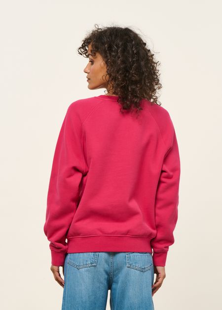 Sweat en coton bio | fuchsia, WeDressFair, photo 5
