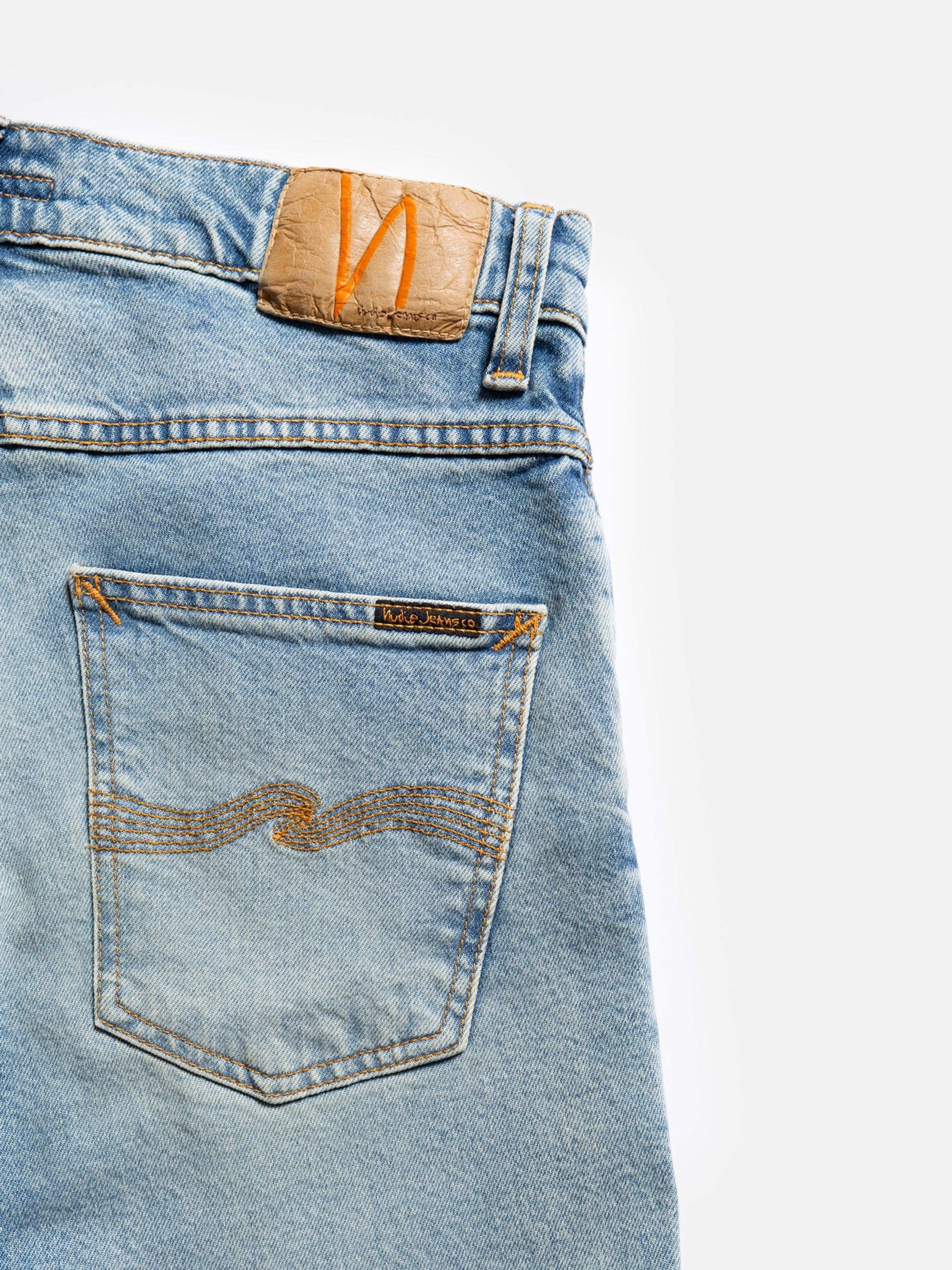 Slim-Jeans aus Bio-Baumwolle | Hellblau verwaschen "grim tim blue smoke", Nudie Jeans, Foto 5